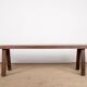 Pair of Scandinavian benches in Solid Elm by Olavi Hanninen 1960.