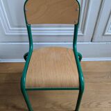 Vintage green school chair