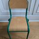 Vintage green school chair