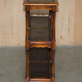 Theodore Alexander bookshelf shelf, solid wood, embossed leather.