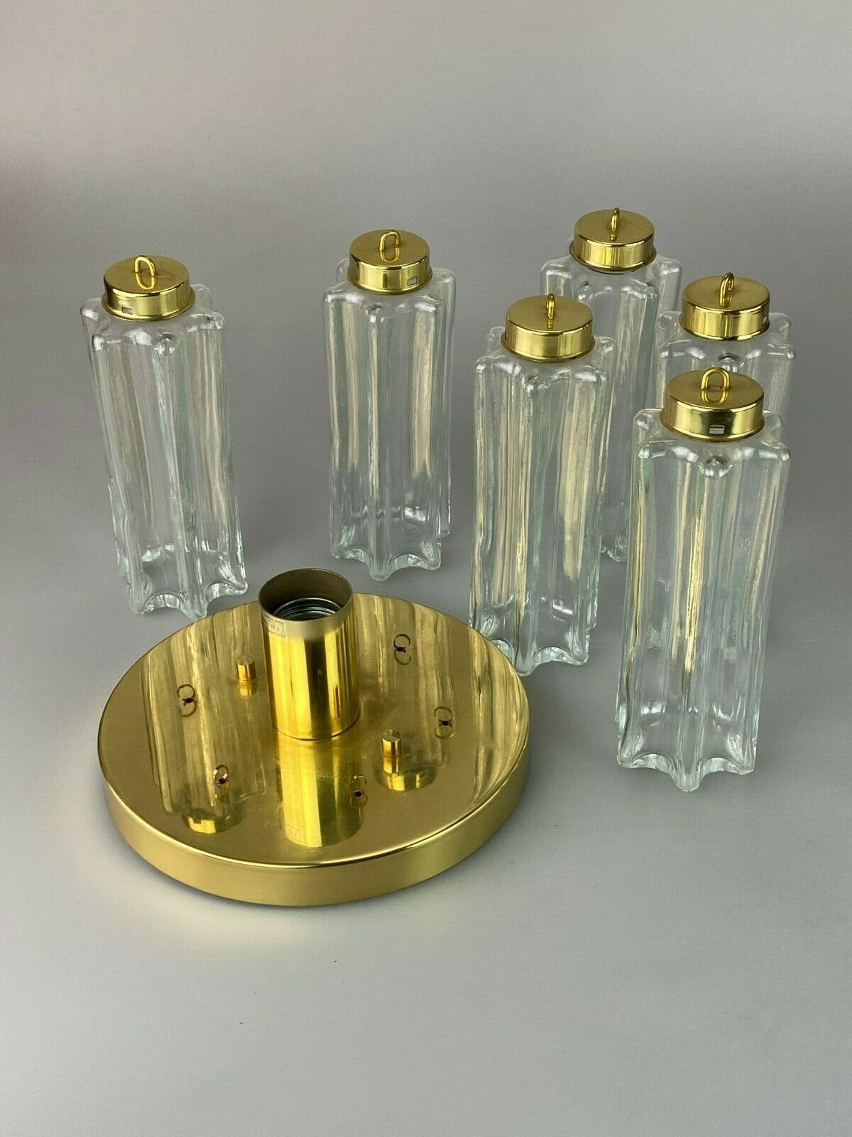 60s 70s lamp light ceiling lamp Limburg glass chandelier design 60s 70s