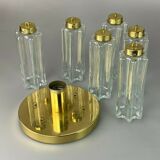60s 70s lamp light ceiling lamp Limburg glass chandelier design 60s 70s