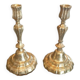 Bougeoirs ciselés anciens