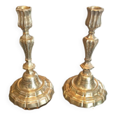 Bougeoirs ciselés anciens