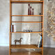 Vintage freestanding bookshelf in solid oak