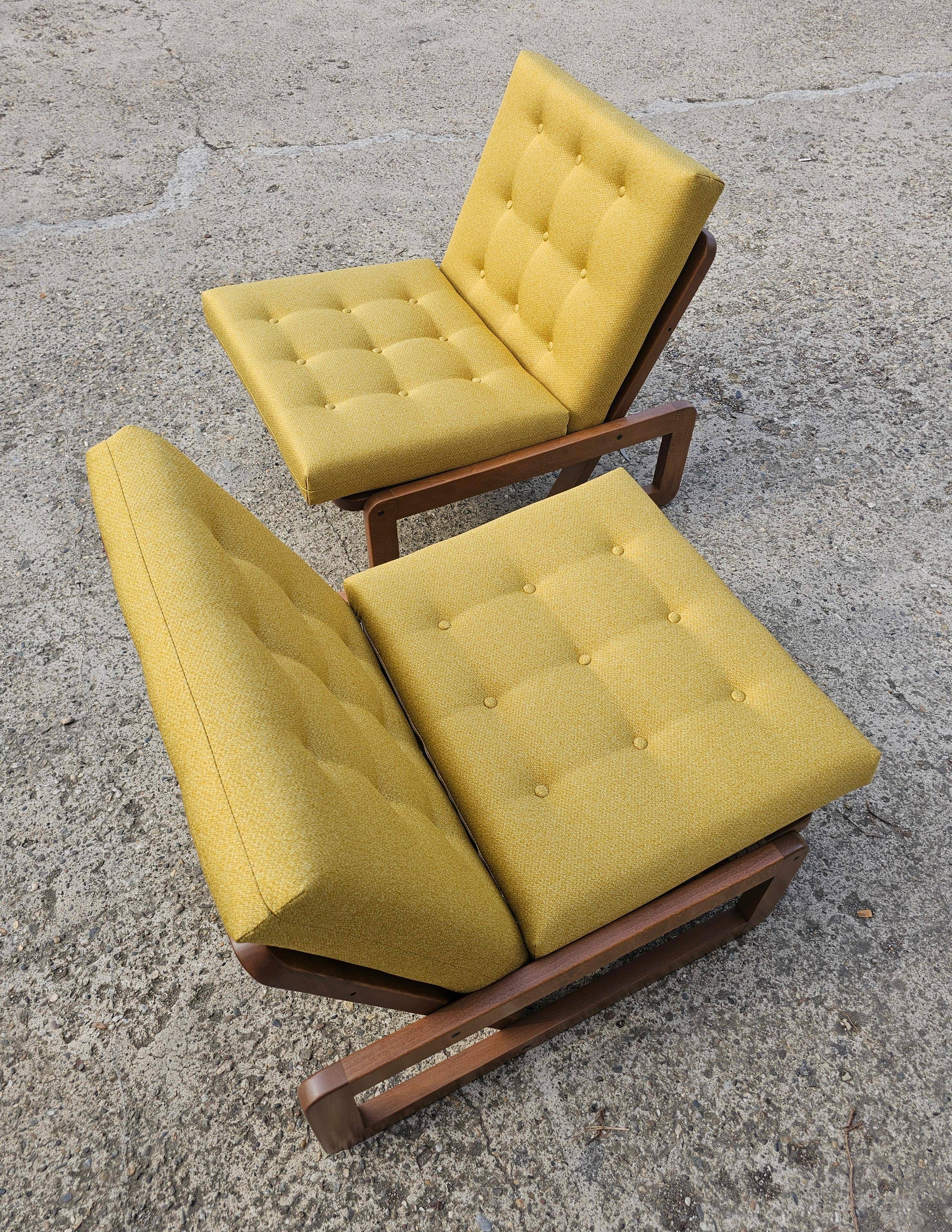 Pair of Mid Century Modern lounge chairs by Branko Ursic for Stol Kamnik.