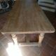 Oak farmhouse table with extensions