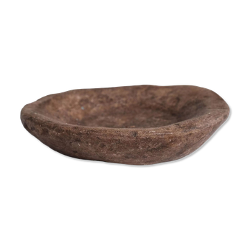 Nepalese marble or stone small primitive bowl