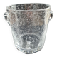 Bubbled glass ice bucket