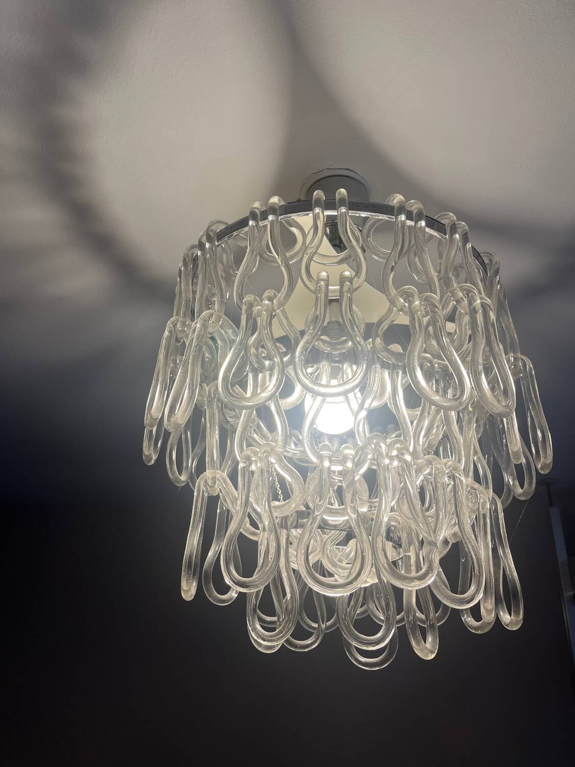 Italian design chandelier 1970