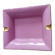 Vintage fine pink and gold porcelain ashtray