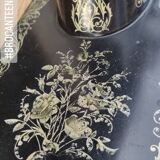 Old Singer sewing machine on pedestal