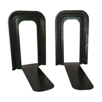 Pair of bookends sheet metal ravel gras Clamart