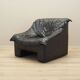 Fauteuil en cuir, design italien, années 1960, production : Italie