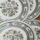 Six assiettes à dessert porcelaine Anglaise WOOD & SONS service Dorset