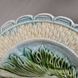 Rare antique earthenware asparagus plate. Salins-les-Bains