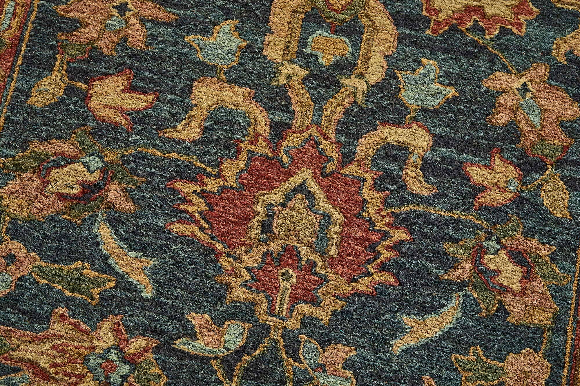 Turkish Handknotted Wool Oushak Rug 80 cm x 292 cm