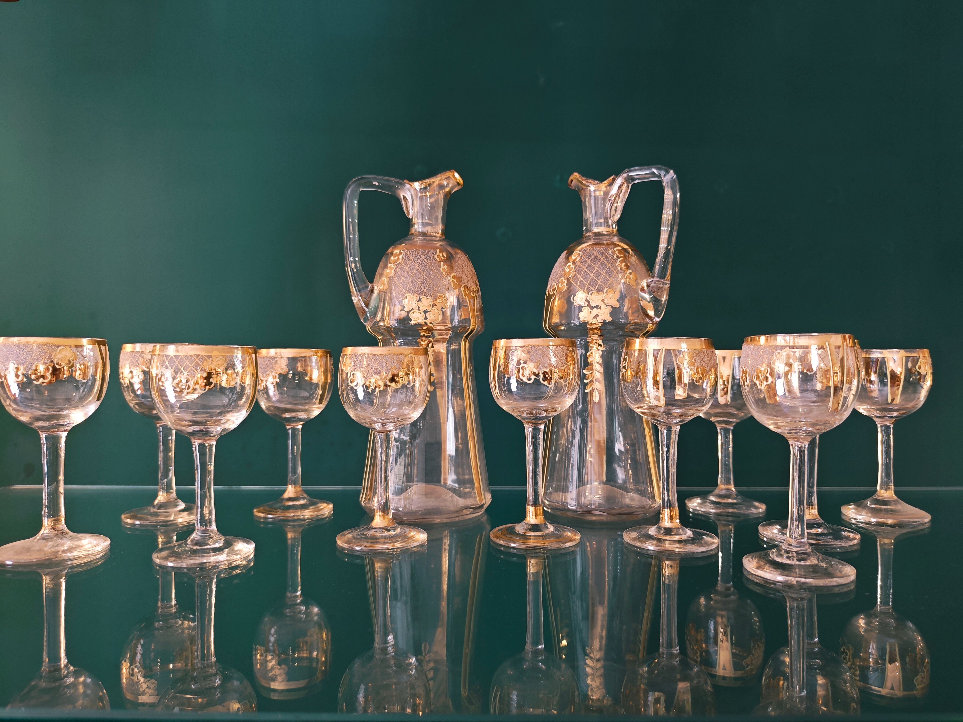 Baccarat Art Nouveau liqueur service
