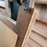 Raw wooden mirror, to be placed or hung.