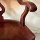 Fauteuil de marin en teck pivotant