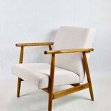 Chaise beige vintage, années 1970