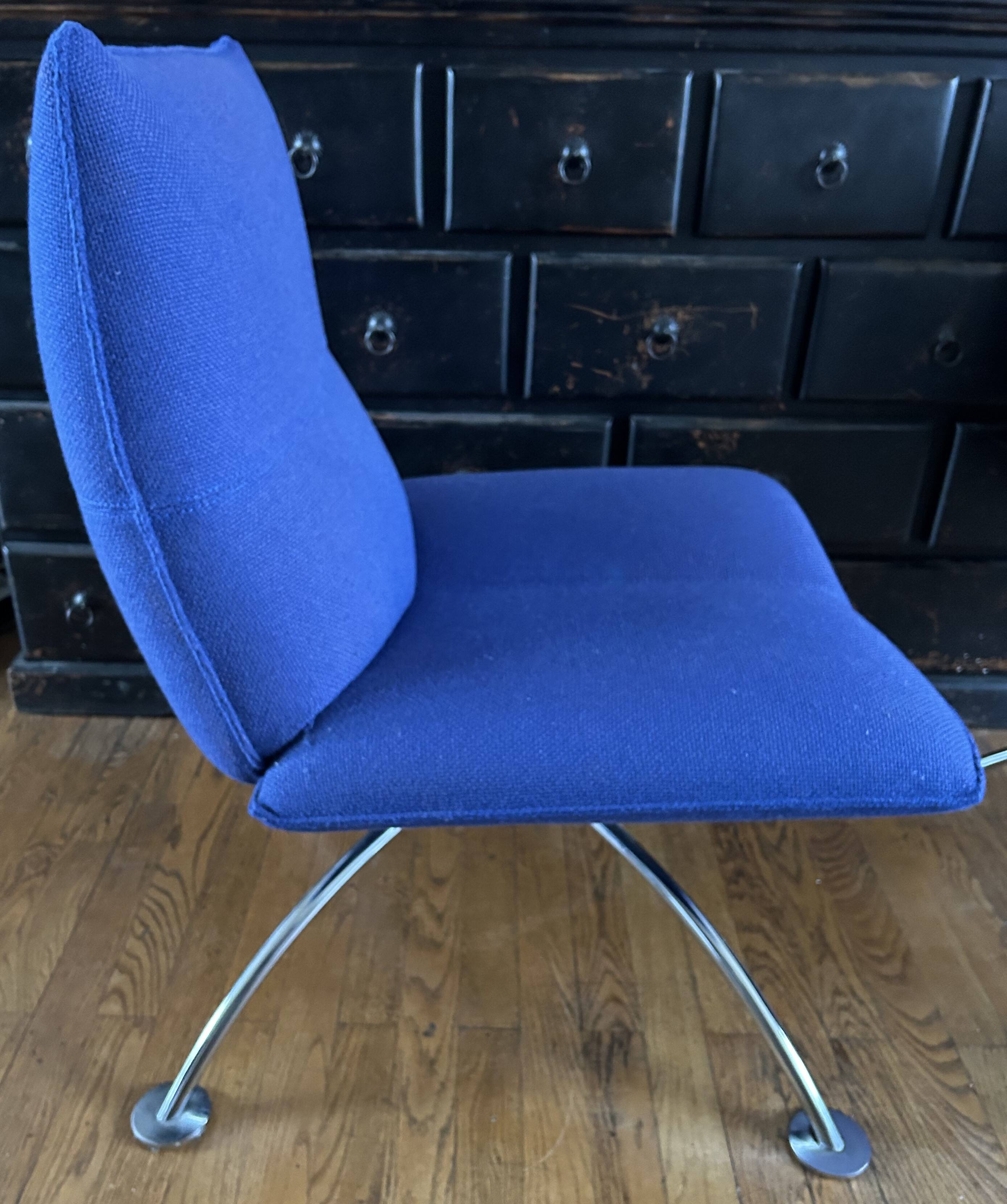 Pair of "delta" model armchairs by Jean-Louis Berthet