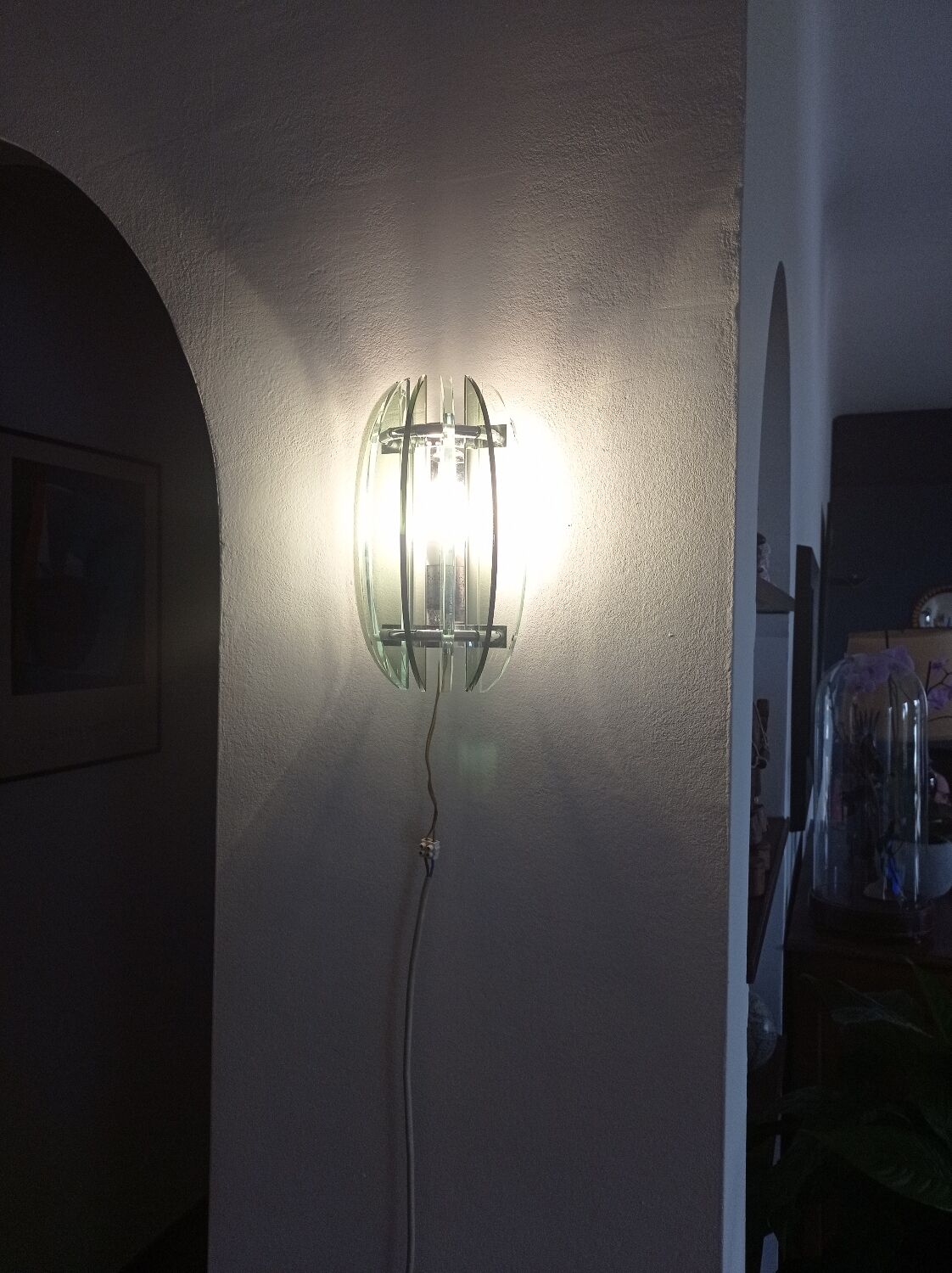 4 vintage italian design veca wall lamps