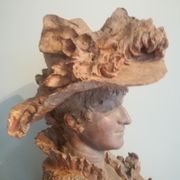 Bust signed D. Van Den Bossche in terracotta