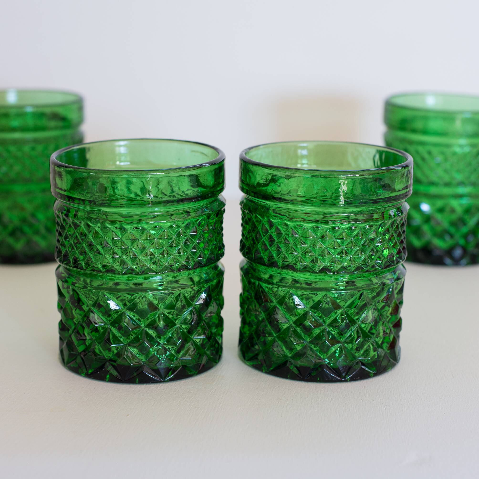 Set of 5 whiskey glasses 70s