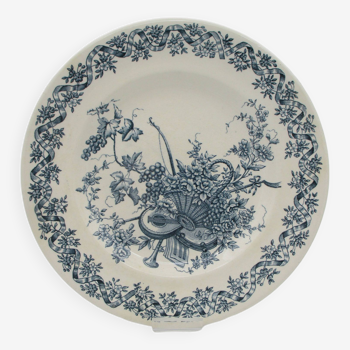 6 Longwy Louis XVI flat plates