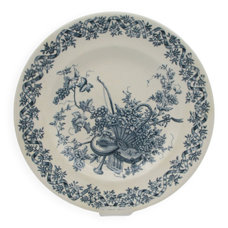 6 Longwy Louis XVI flat plates