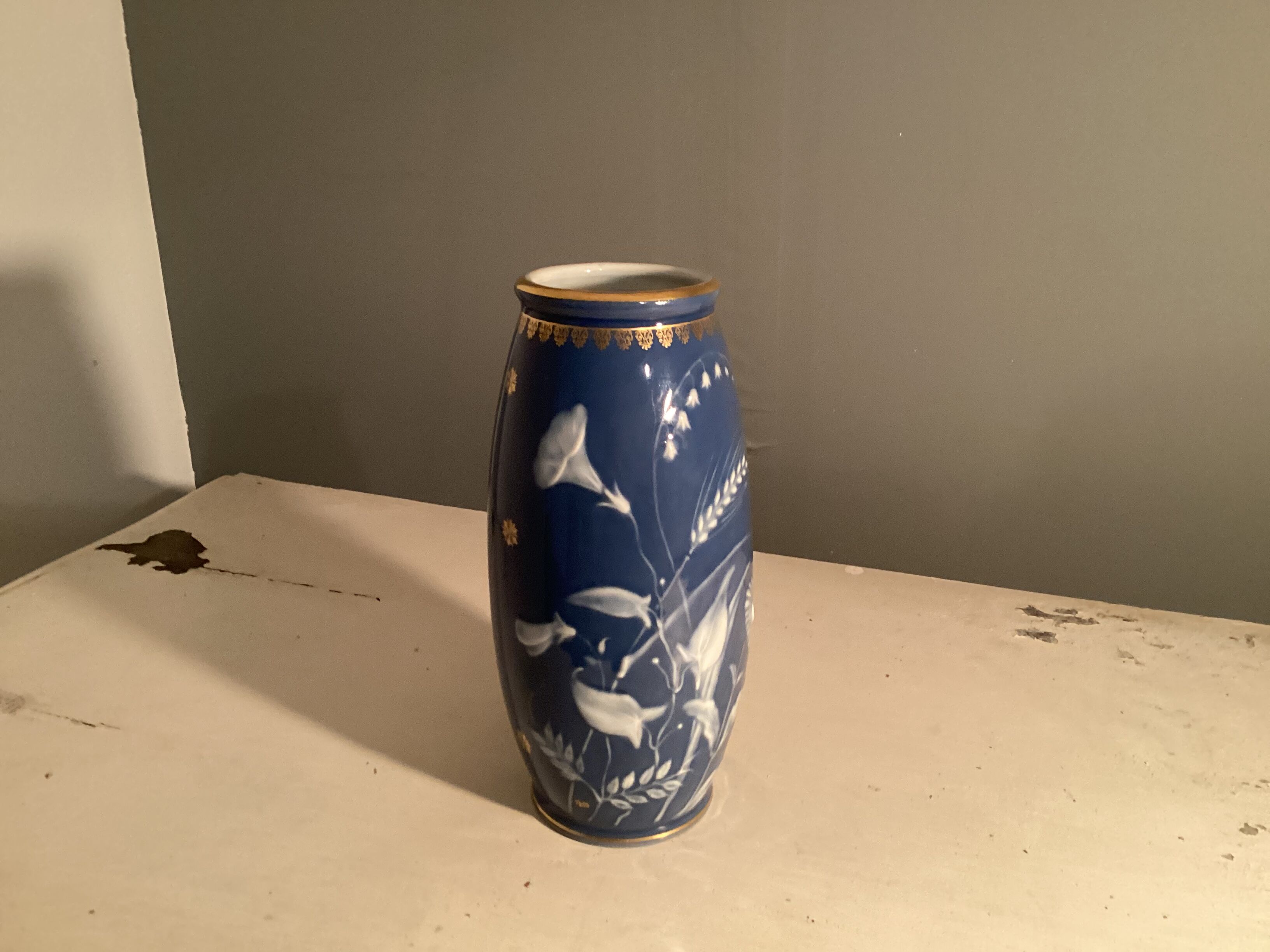 Limoges porcelain vase