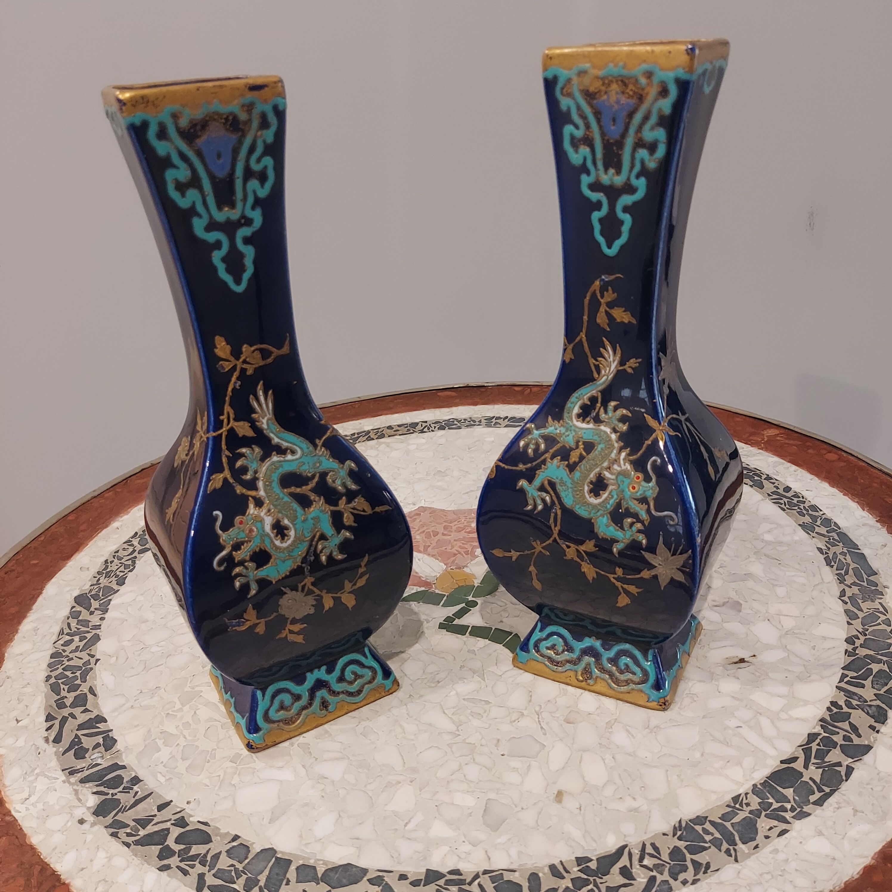 Pair of porcelain vases 1950s