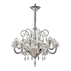 Imperial Transparent Rigadin Murano Glass Chandelier