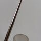 1950s Modernist Floor Lamp with Reading Light, brass and filigree glass.