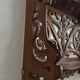 Art Nouveau openwork wooden shelf