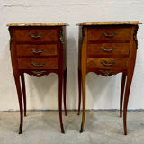 Pair of bedside tables, France early 20th century