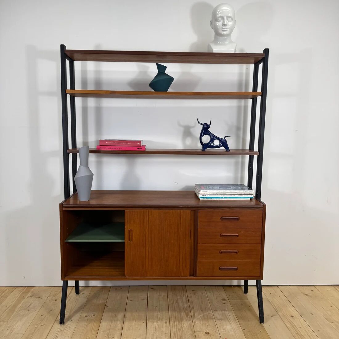 Danish teak library, 1960