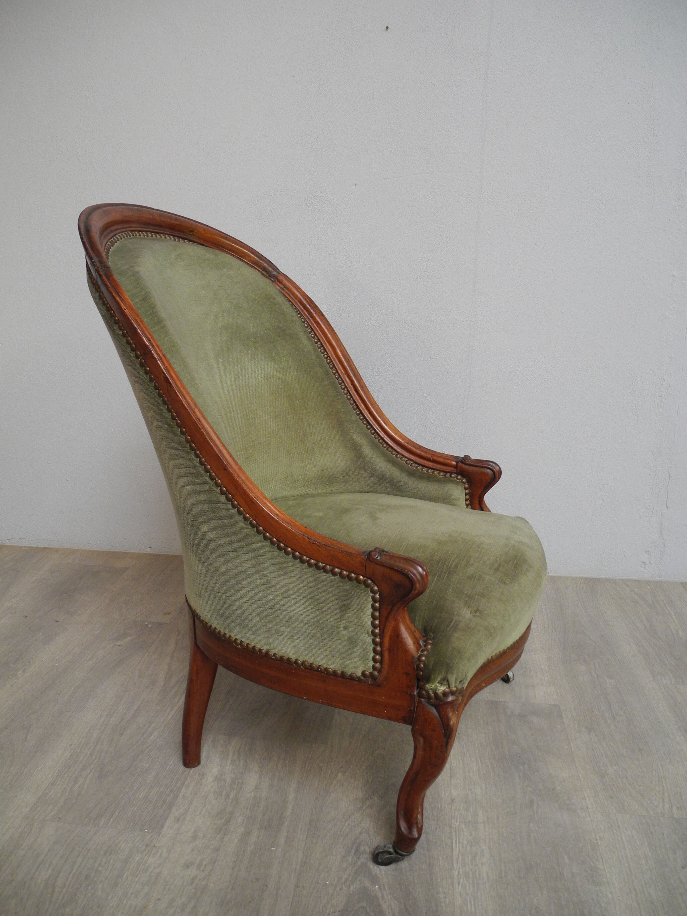Louis XV/Louis XVI mahogany style chair