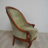 Louis XV/Louis XVI mahogany style chair
