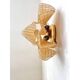 Contemporary Modern Gold "Granigli" "Rondini" Murano Glass Wall sconces.Set
