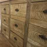 Solid oak drawer cabinet