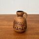 East German pottery vase from the mid-century GDR by Strehla Keramik, 1960s.