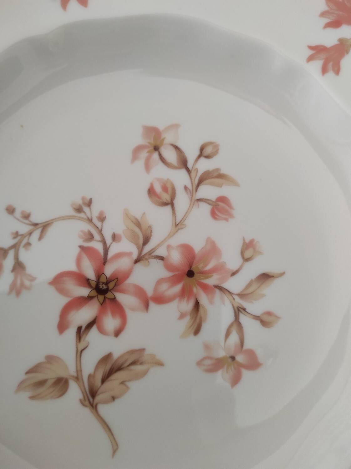 Set of 4 Limoges porcelain soup plates