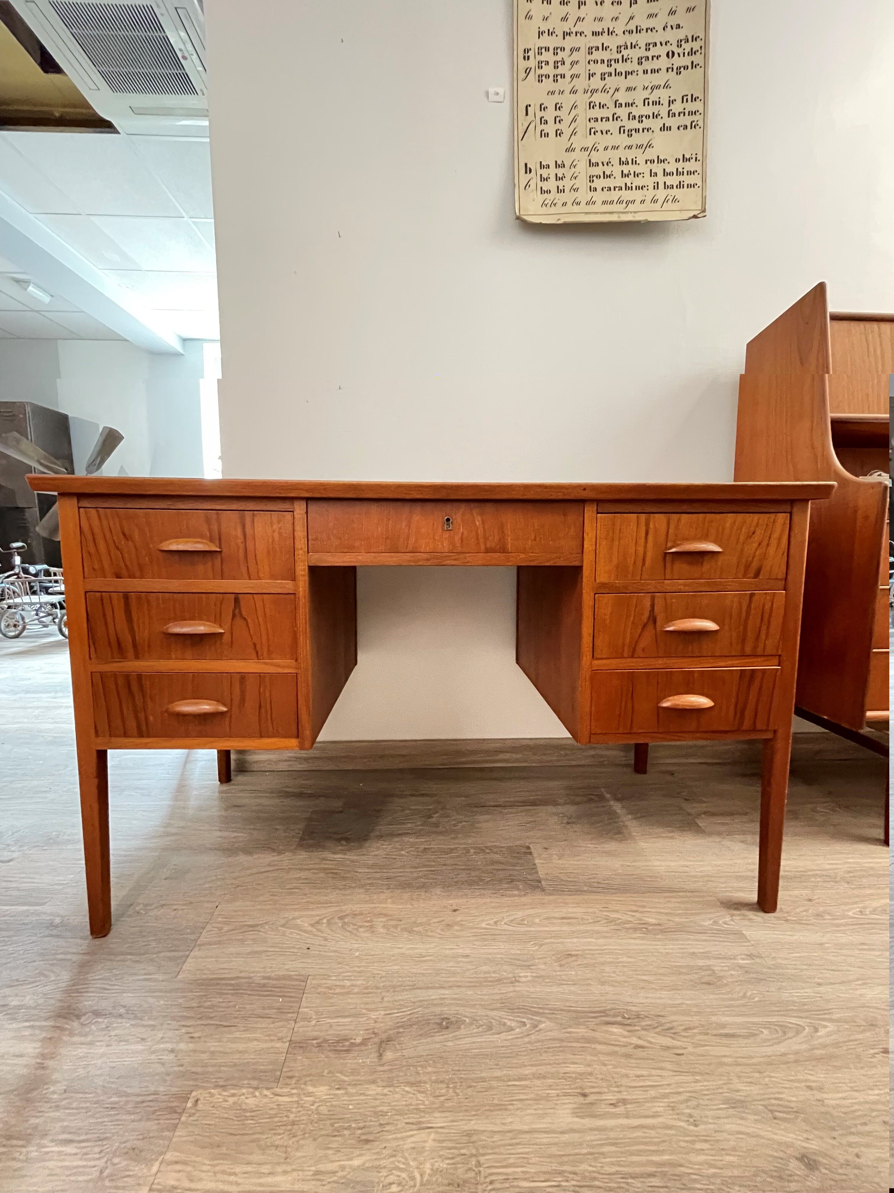Danish teak desk