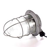 Lampe cage industrielle vintage