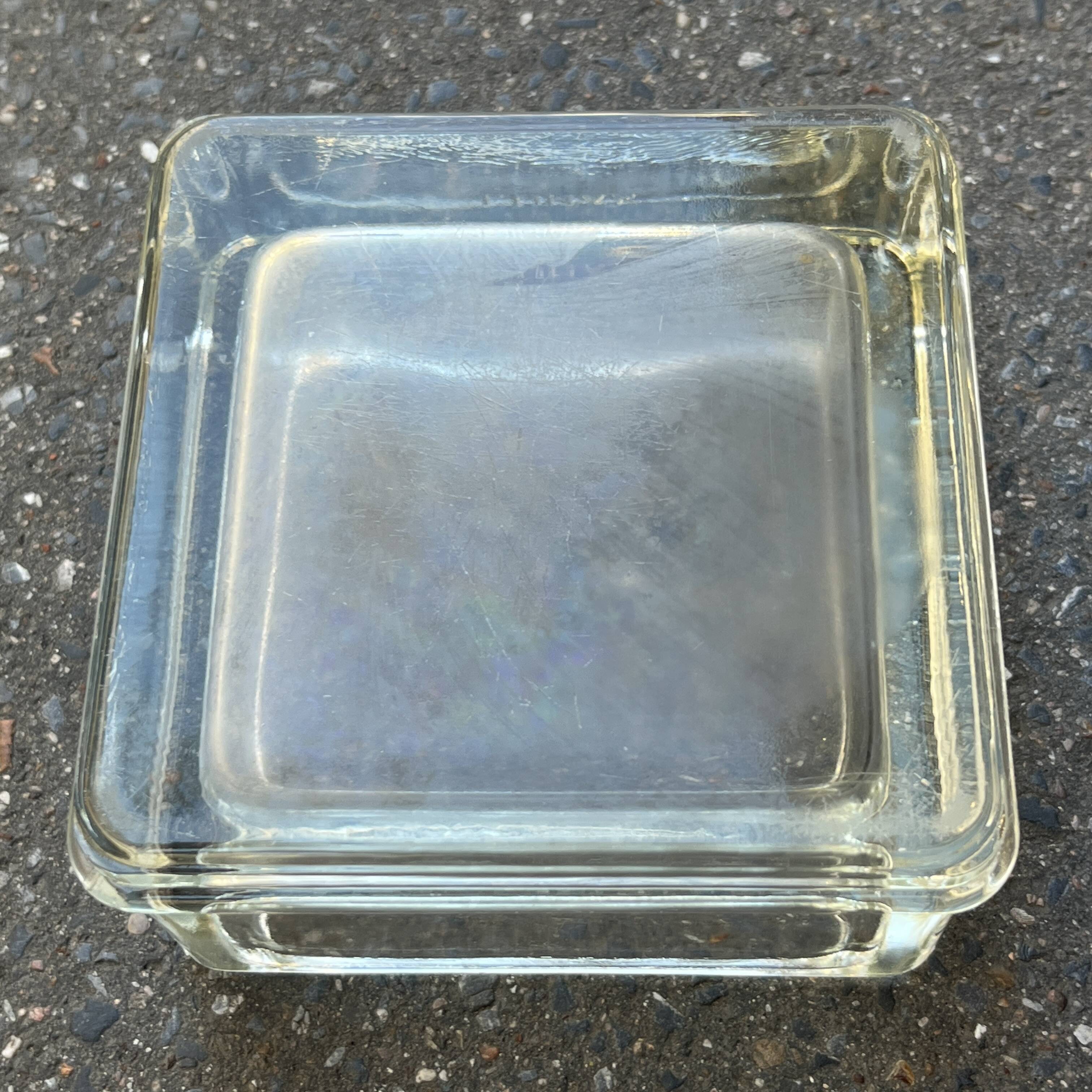 Lumax glass block tray - lumax charlotte perriand ashtray