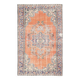 6x9 Turkish Classic Pattern Orange Green Vintage Rug, 174x279Cm