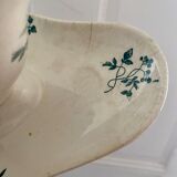 Saucière ancienne en terre de fer, modèle Mignon de Longwy