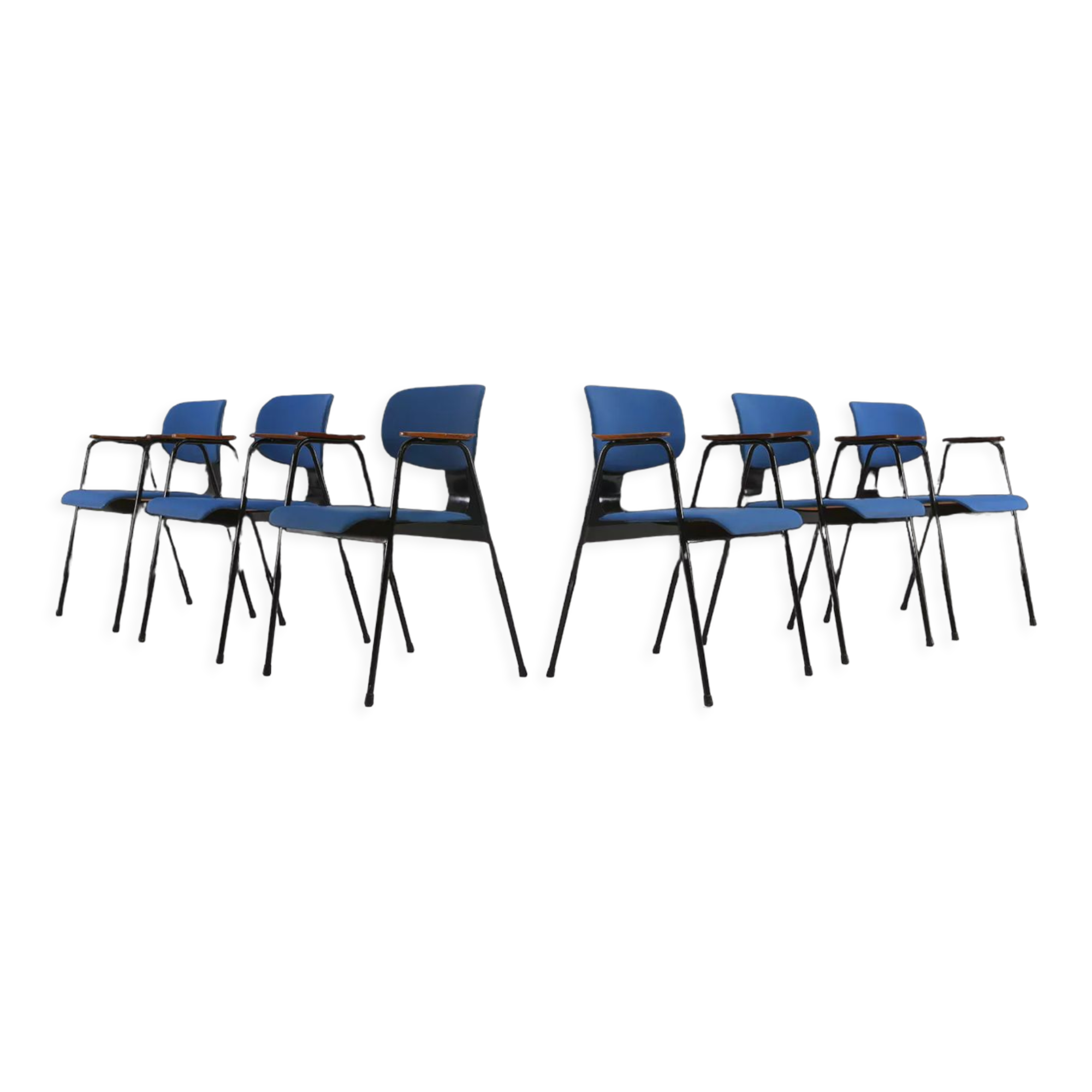 6 chairs by Willy Van der Meeren 1950's